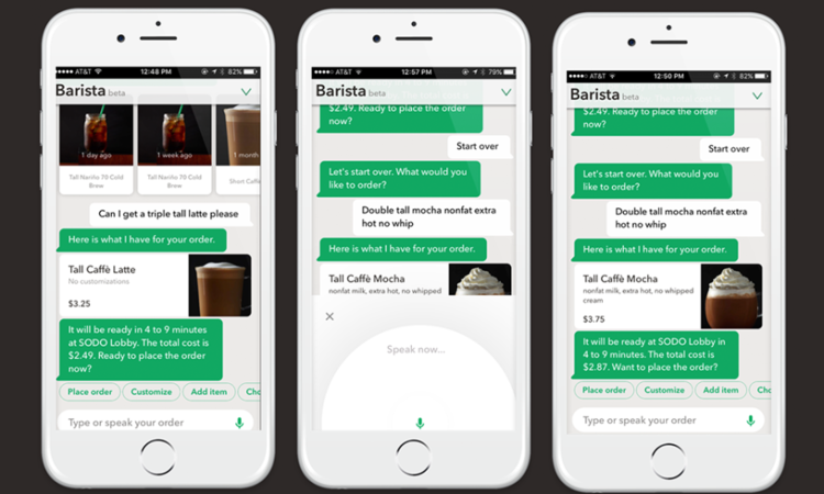 starbucks mobile artificial intelligence chatbot